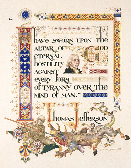 1951.-New-Canaan.-Thomas-Jefferson's-Oath.-'I-have-sworn-upon-the-altar-of-God'