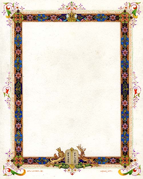 Border for The Ten Commandment thumbs